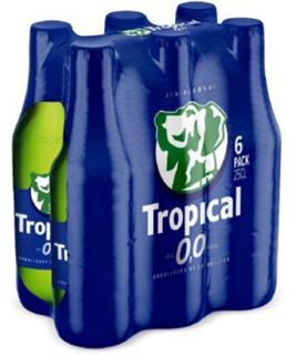 Cerveza Tropical 0,0 botella 6 x 25cl