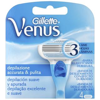 Recambio Gillette Venus cuchillas 3 hojas 4ud