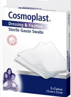 Gasas Cosmoplast esterilizadas 6 Uds. 7,5X7,5cm
