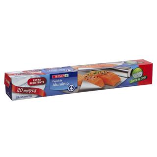 Papel Spar de aluminio extra resistente 20 metros 1UD