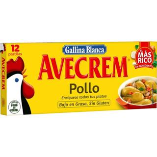 Avecrem Gallina Blanca caldo de pollo 12 pastillas