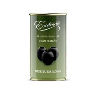 Aceitunas Excelencia negras sin hueso lata 150gr