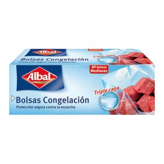 BOLSA  ALBAL CONGELADO MED. 40UDS.