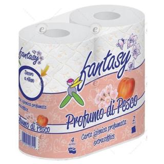 Papel Higiénico Fantasy aroma de melocotón 4UD