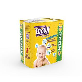 Pañales Wow! talla 3 de 4 a 9 kg 20UD