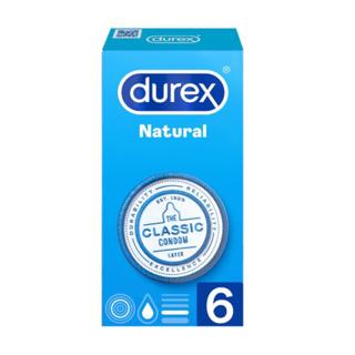 Preservativos Durex natural plus 6UD