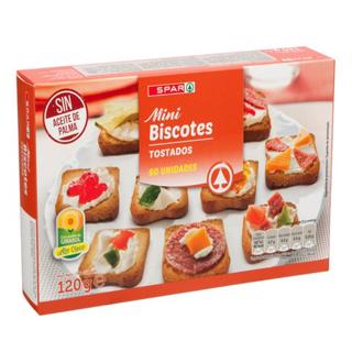 Mini Biscotes Spar tostados 120gr