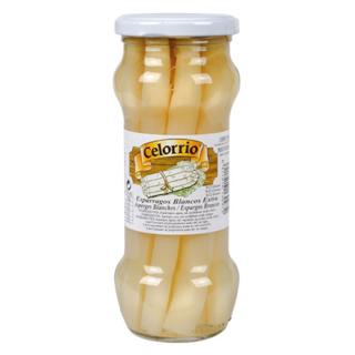 Espárragos Celorrio blancos extra gruesos 9/12 tarro 330gr