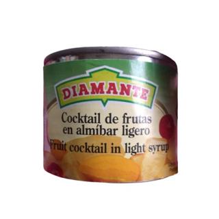 Cóctel Diamante de frutas en almíbar lata 205gr