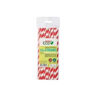 Pajitas Spar biodegradable 10UD