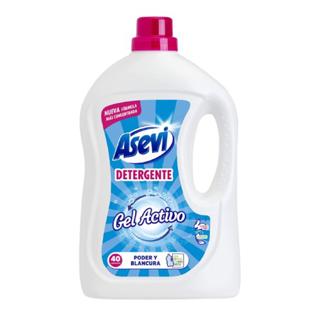 Detergente Asevi concentrado gel activo 44 lavados 3L