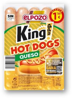 Salchicha El Pozo King queso 275gr