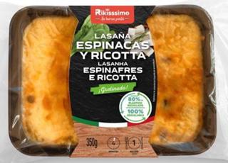 LASAÑA RIKISSS.ESPINAC.RICOT.GRAT.350GR