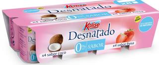 Yogures Kalise desnatados sabores fresa-coco pack 8