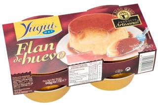 Flan Yuguispar de huevo al baño maria 4x110gr