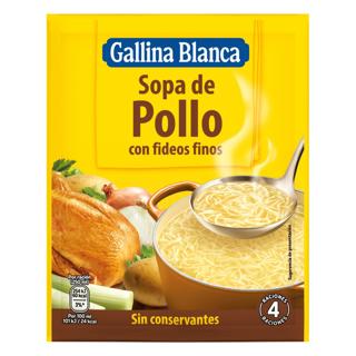 Sopa Gallina Blanca con fideos finos 71gr