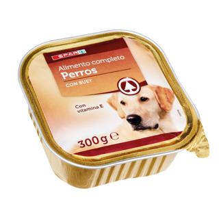 Comida Húmeda para perros Spar con hígado/buey  tarrina 300gr