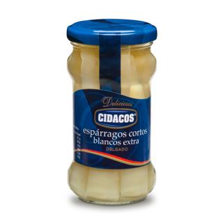 Espárragos Cidacos blancos cortos extra tarro 200gr