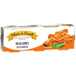 Mejillones Palacio De Oriente en escabeche lata 3x85gr