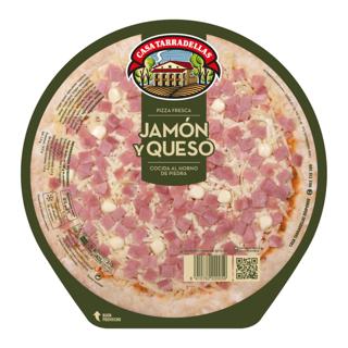 Pizza Casa Tarradellas jamon y queso 405gr