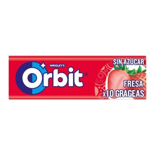 Chicles Orbit fresa sin azúcar 14gr