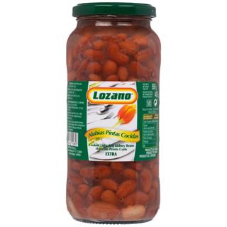 Alubias Lozano pintas cocidas tarro 560gr