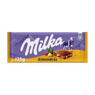 Chocolate Milka almendras tableta 125gr