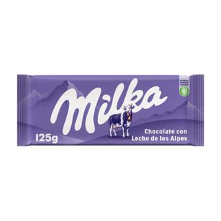 Chocolate Milka con leche tableta 125gr