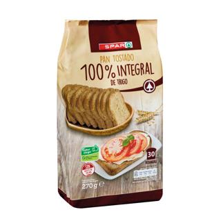 Pan Tostado Spar 100% integral de trigo 270gr