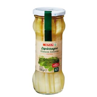 Esparrago blanco spar muy grueso 6/12 330 gr