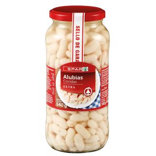 Alubias Spar blancas cocidas tarro 560gr