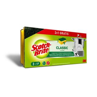 Estropajo Scotch Brite salvauñas figra verde paquete 3x2 3UD