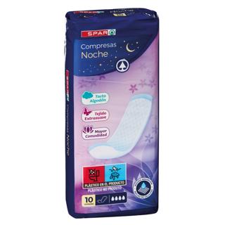 Compresa Spar noche 10UD