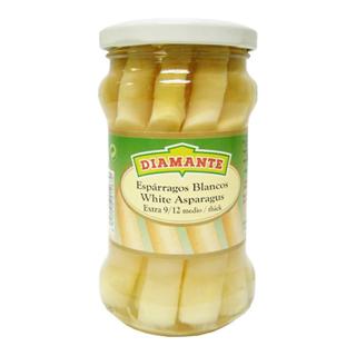 Espárragos Diamante blancos cortos frasco 9/12 180 gr
