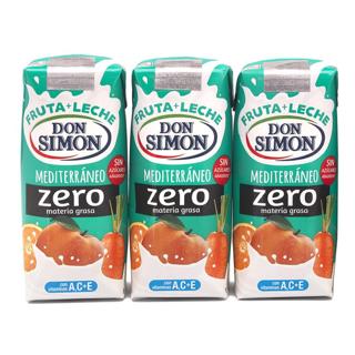 Zumo Don Simón mediterráneo con leche zero brik 33cl