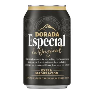 Cerveza Dorada especial rubia original extra maduración lata 33cl