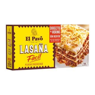 Placas para  Lasaña El Pavo 18ud 200gr