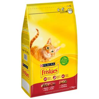 Alimento para gatos Friskies buey, pollo y verduras 1,5kg