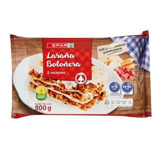 Lasaña Spar boloñesa 500gr