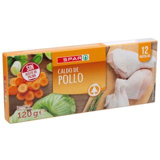 Caldo Spar de pollo 12 pastillas