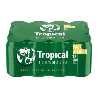 Cerveza Tropical lata 33 cl pack 12UD