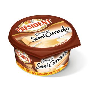 Queso President crema semicurado 125 g