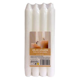 Velas Spar blanca apagón 4UD