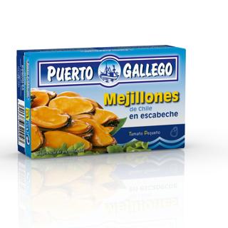 Mejillones Puerto Gallego en escabeche lata 120gr