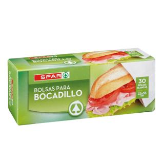 BOLSA SPAR BOCADILLO PAQ.30UDS