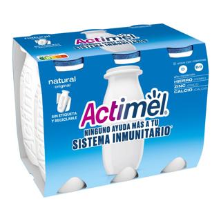 Yogur Líquido Actimel natural azucarado 6ud