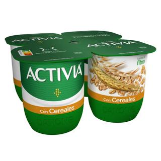 Activia con cereales 4x120gr