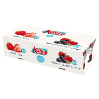 Yogur Kalise fresa y frutas del bosque 8x125gr