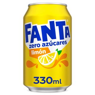 Refresco Fanta limón sin azúcar lata 33cl