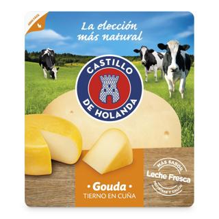 Queso Castillo de Holand gouda cuña 325gr